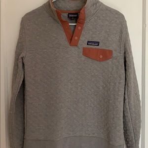Patagonia Grey Quilted Pullover NWOT